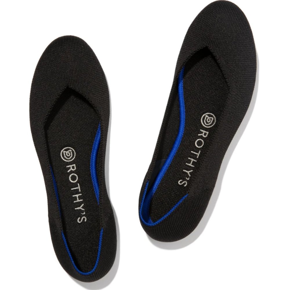 Rothy’s Black Solid The Flat Size 8.5